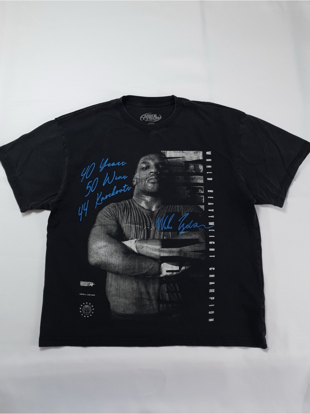 Mike Tyson Collection 44 Knockouts Black Graphic T-Shirt Size Mens Size Large